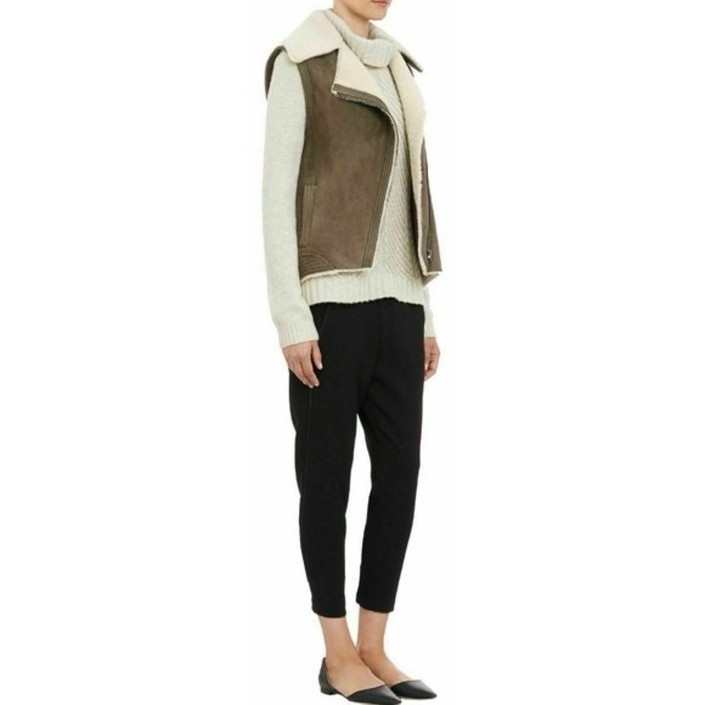 Vince Brown and Cream Vest